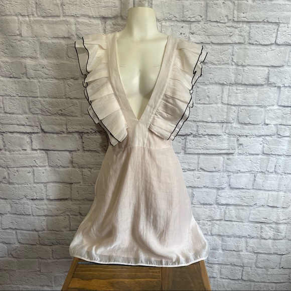 KEEPSAKE THE LABEL Remind Me Mini Dress with Frill Pale Pink - Picture 5 of 16